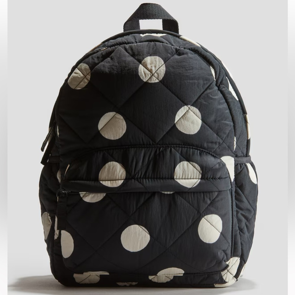 Quilted backpack black